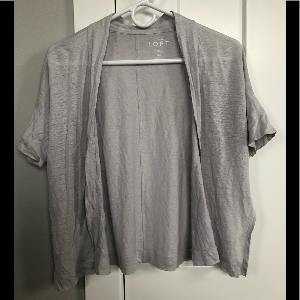 LOFT linen cardigan